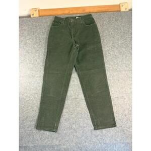 Vintage Levis 550 Jeans Womens 10 29x29 Green Corduroy Relaxed Tapered USA Made